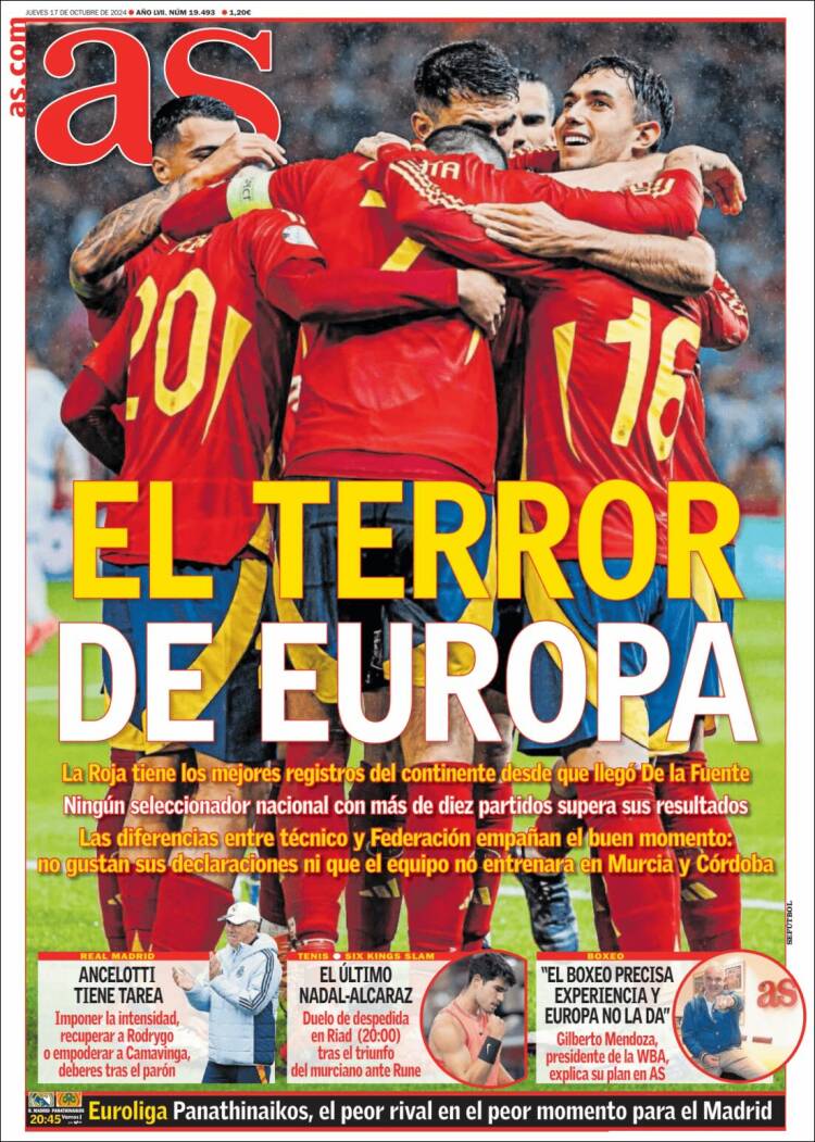 Portadas Deportivas Jueves 17/10/2024 Portadas Deportivas Jueves 17/10/2024