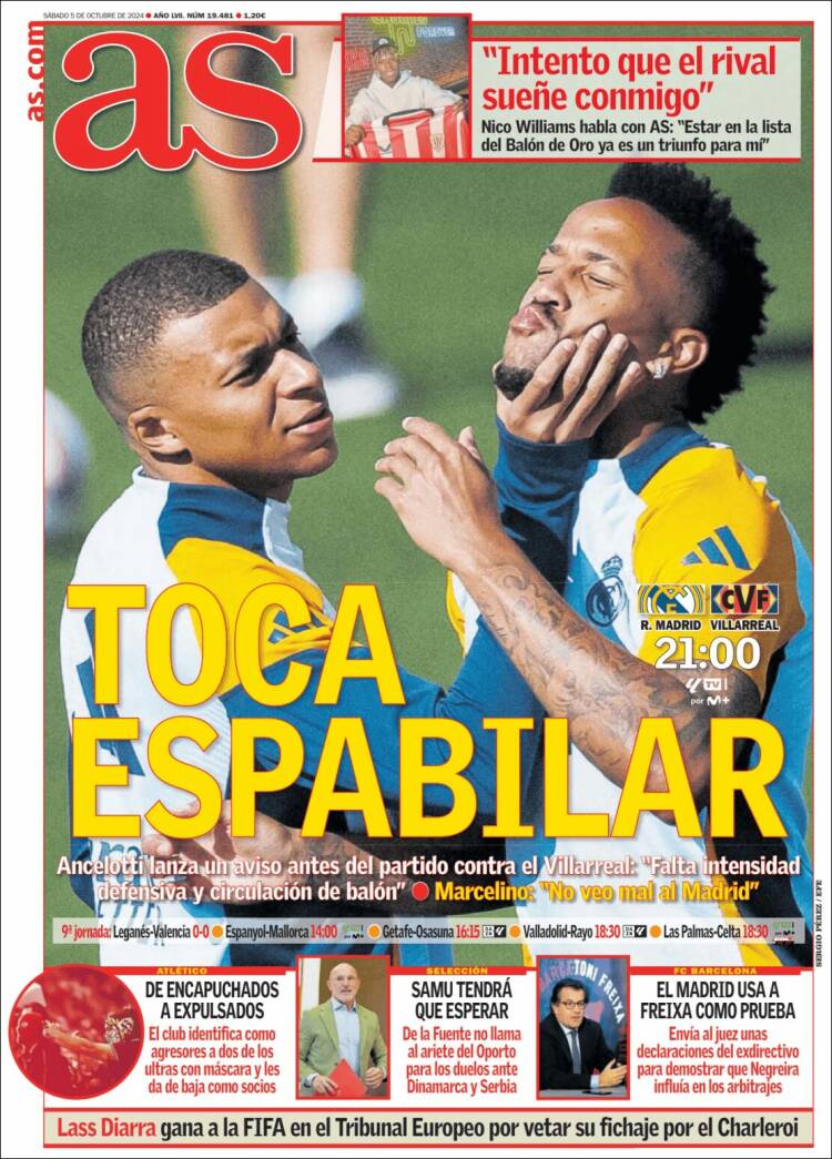 Portadas Deportivas Sábado 5/10/2024 Portadas Deportivas Sábado 5/10/2024