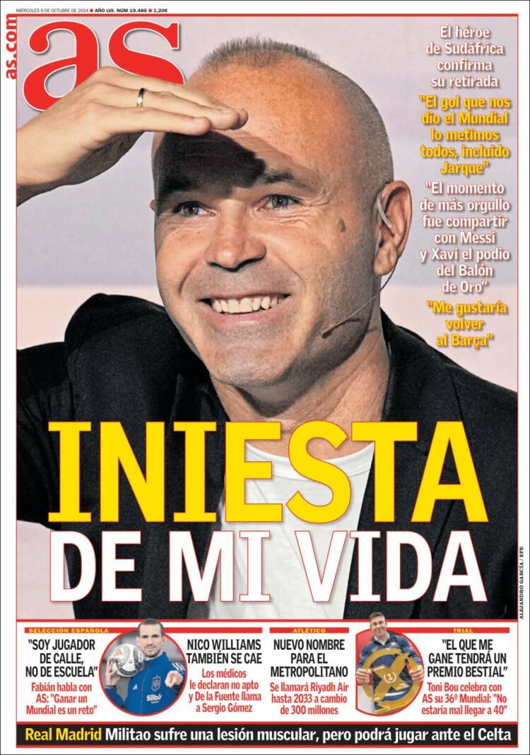Portadas Deportivas Miércoles 9/10/2024 Portadas Deportivas Miércoles 9/10/2024