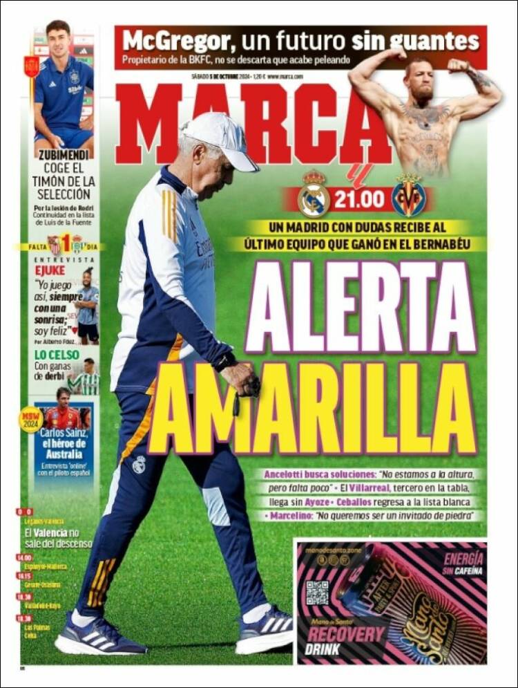 Portadas Deportivas Sábado 5/10/2024 Portadas Deportivas Sábado 5/10/2024