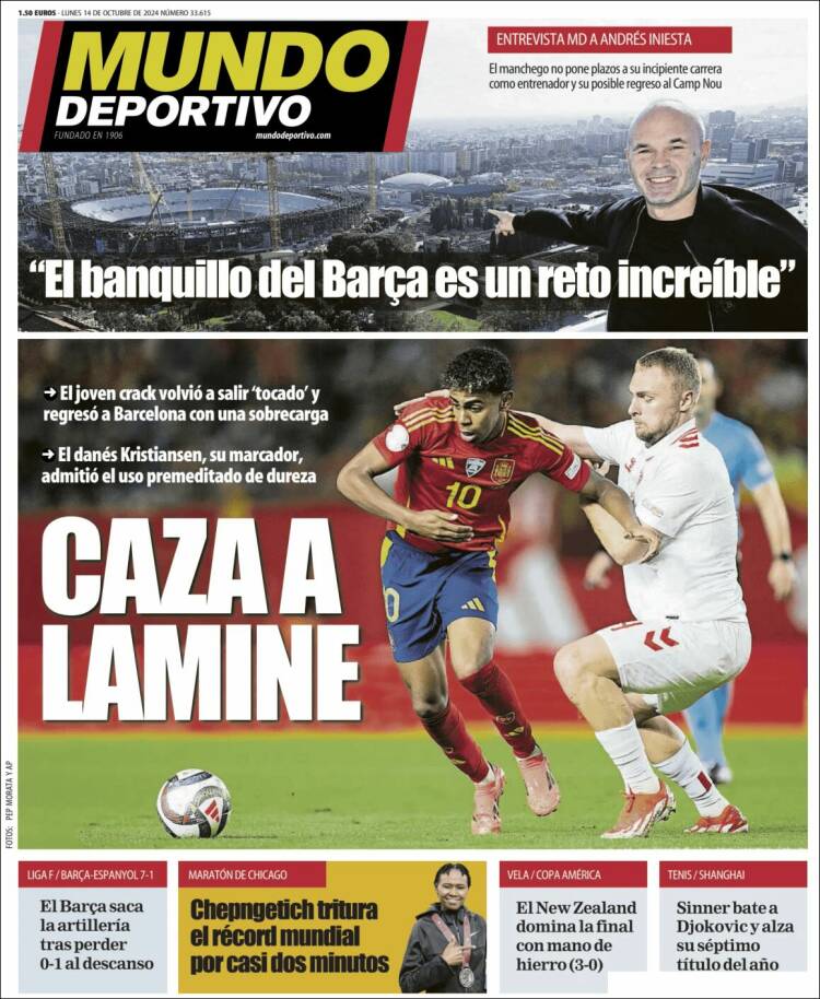 Portadas Deportivas Lunes 14/10/2024 Portadas Deportivas Lunes 14/10/2024