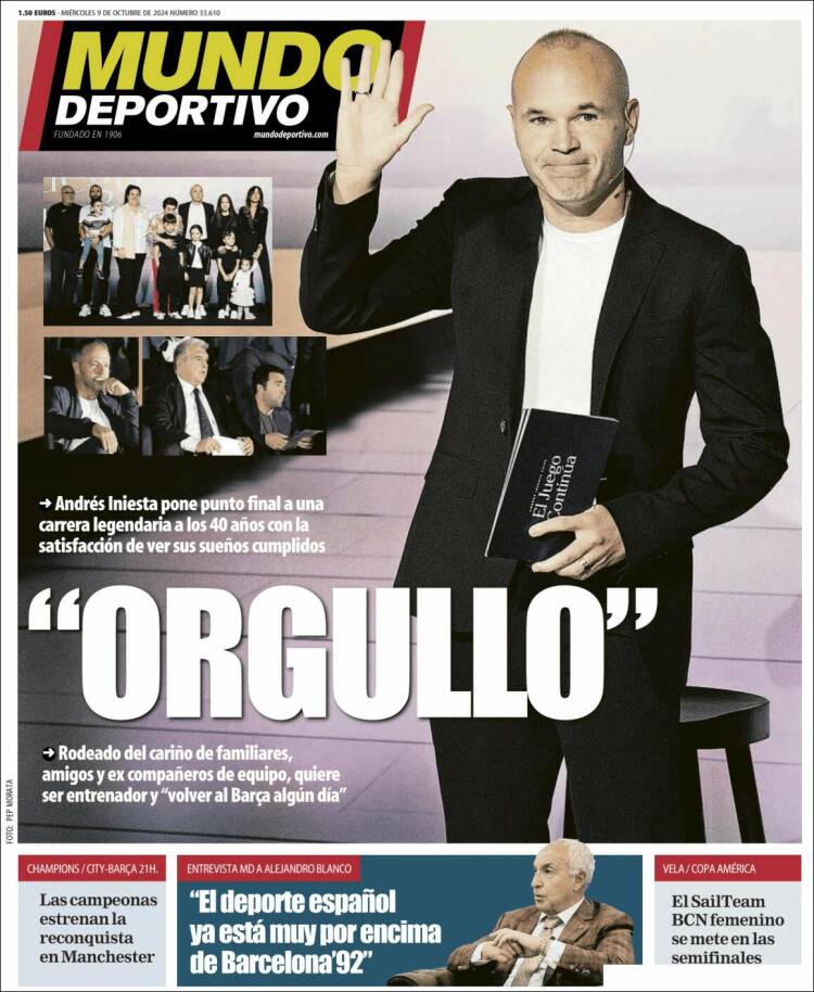 Portadas Deportivas Miércoles 9/10/2024 Portadas Deportivas Miércoles 9/10/2024