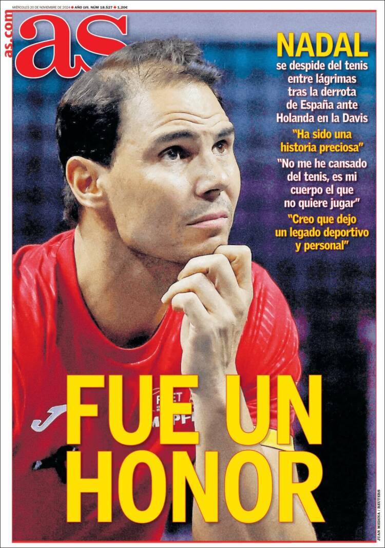 Portadas Deportivas Miércoles 20/11/2024 Portadas Deportivas Miércoles 20/11/2024