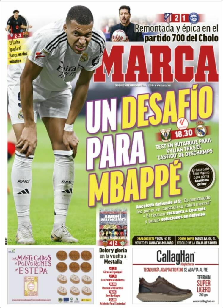 Portadas Deportivas Domingo 24/11/2024 Portadas Deportivas Domingo 24/11/2024