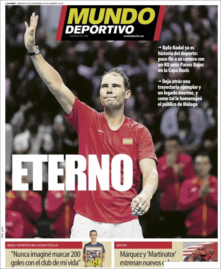 Portadas Deportivas Miércoles 20/11/2024 Portadas Deportivas Miércoles 20/11/2024