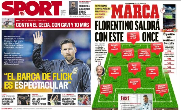 Portadas Deportivas Sábado 23/11/2024 Portadas Deportivas Sábado 23/11/2024