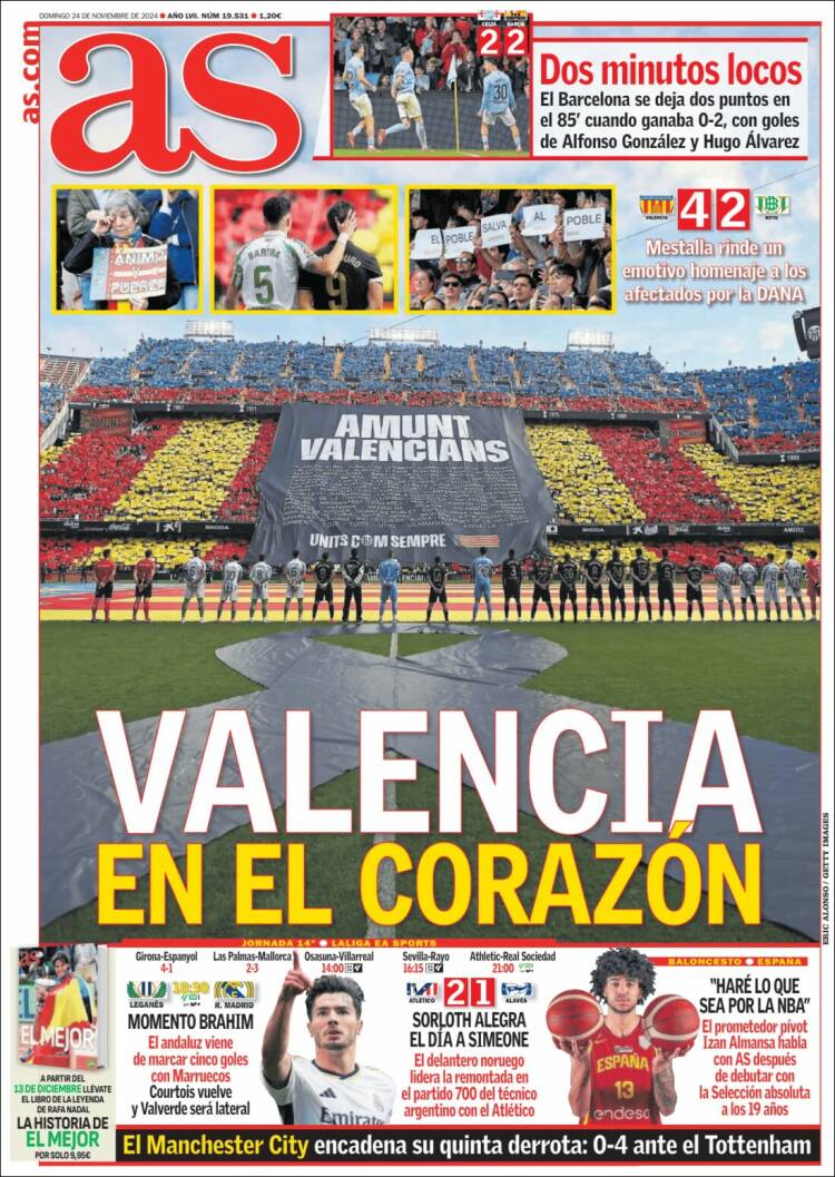Portadas Deportivas Domingo 24/11/2024 Portadas Deportivas Domingo 24/11/2024
