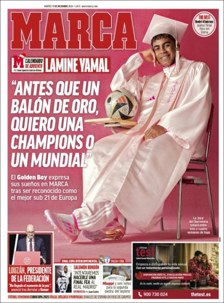 Portadas Deportivas Martes 17/12/2024 Portadas Deportivas Martes 17/12/2024