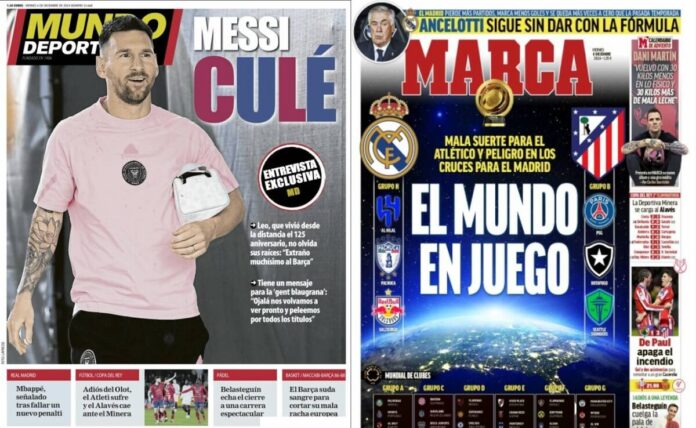 Portadas Deportivas Viernes 6/12/2024 Portadas Deportivas Viernes 6/12/2024