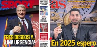 Portadas Deportivas Martes 31/12/2024 | Marca, As, Sport, Mundo Deportivo Portadas Deportivas Martes 31/12/2024