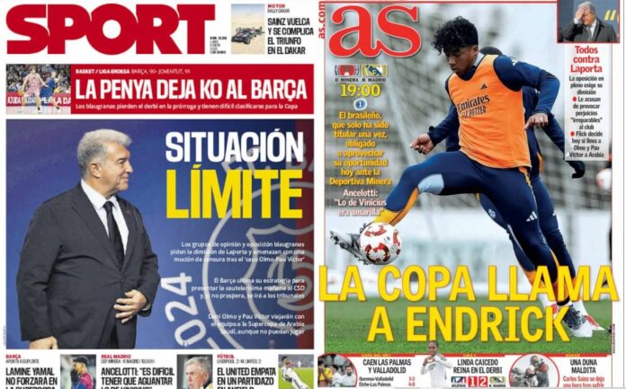 Portadas Deportivas Lunes 6/1/2025