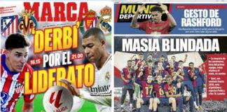 Portadas Deportivas Sábado 25/1/2025 | Marca, As, Sport, Mundo Deportivo Portadas Deportivas Sábado 25/1/2025