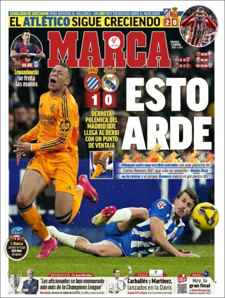 Portadas Deportivas Domingo 2/2/2025 Portadas Deportivas Domingo 2/2/2025