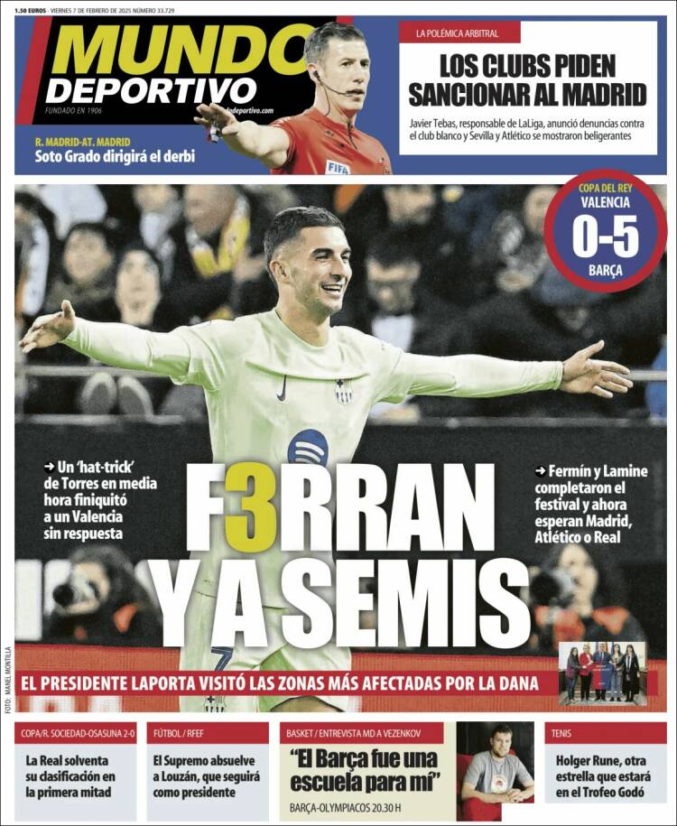 Portadas Deportivas Viernes 7/2/2025 Portadas Deportivas Viernes 7/2/2025