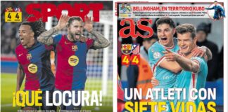 Portadas Deportivas Miércoles 26/2/2025 | Marca, As, Sport, Mundo Deportivo Portadas Deportivas Miércoles 26/2/2025