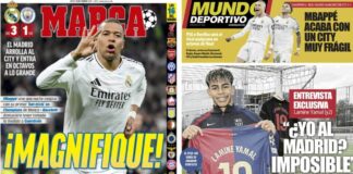 Portadas Deportivas Jueves 20/2/2025 | Marca, As, Sport, Mundo Deportivo Portadas Deportivas Jueves 20/2/2025