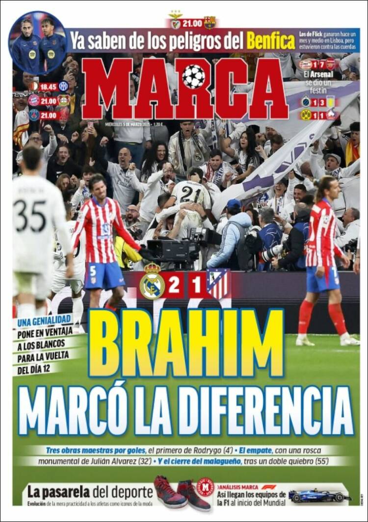 Portadas Deportivas Miércoles 5/3/2025