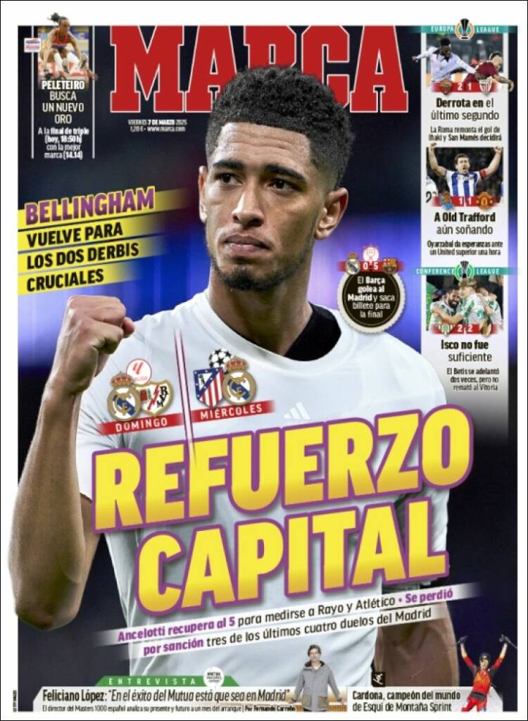 Portadas Deportivas Viernes 7/3/2025 Portadas Deportivas Viernes 7/3/2025