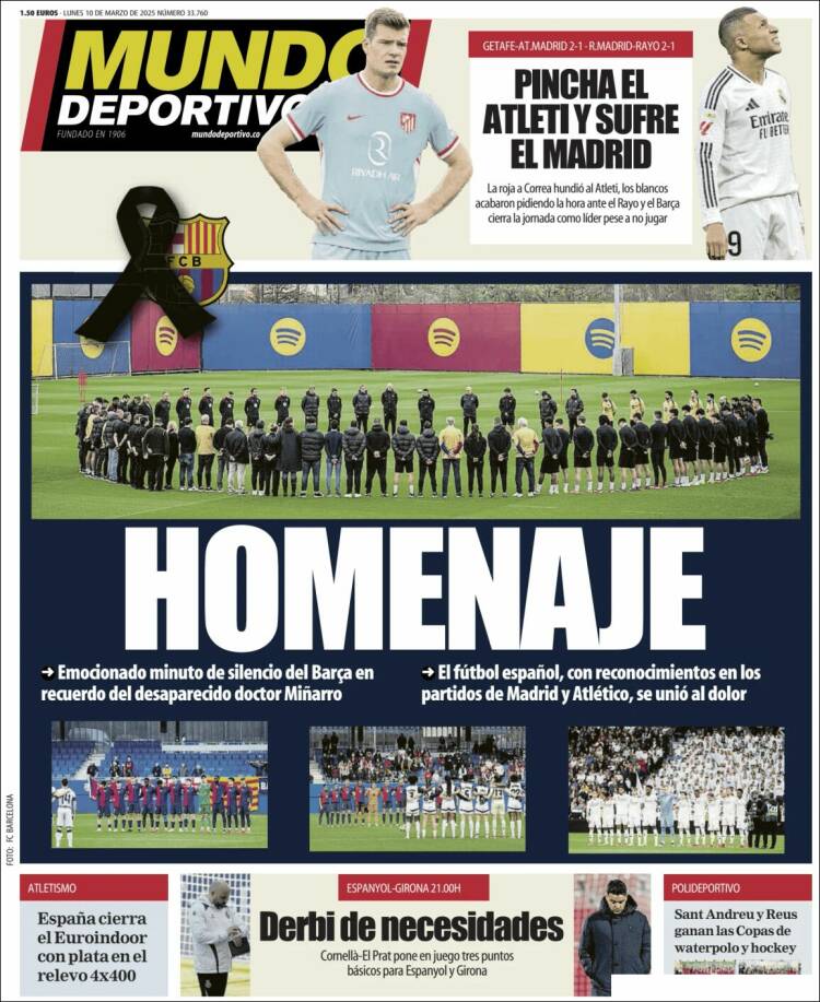 Portadas Deportivas Lunes 10/3/2025