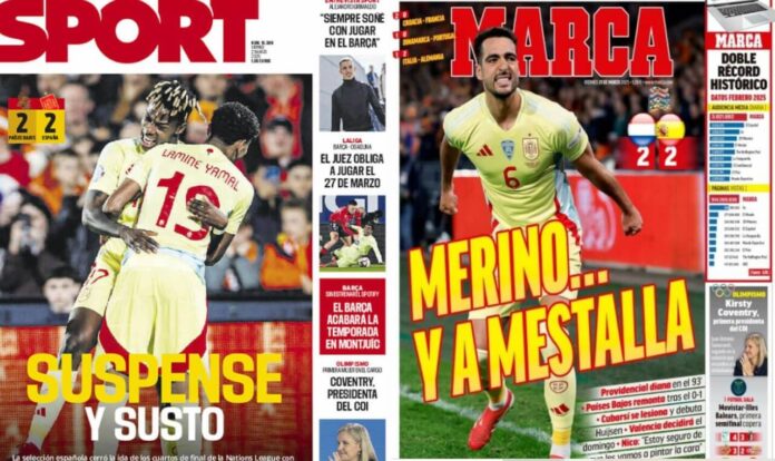 Portadas Deportivas Viernes 21/3/2025 Portadas Deportivas Viernes 21/3/2025