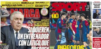 Portadas Deportivas Miércoles 23/4/2025 | Marca, As, Sport, Mundo Deportivo Portadas Deportivas Miércoles 23/4/2025