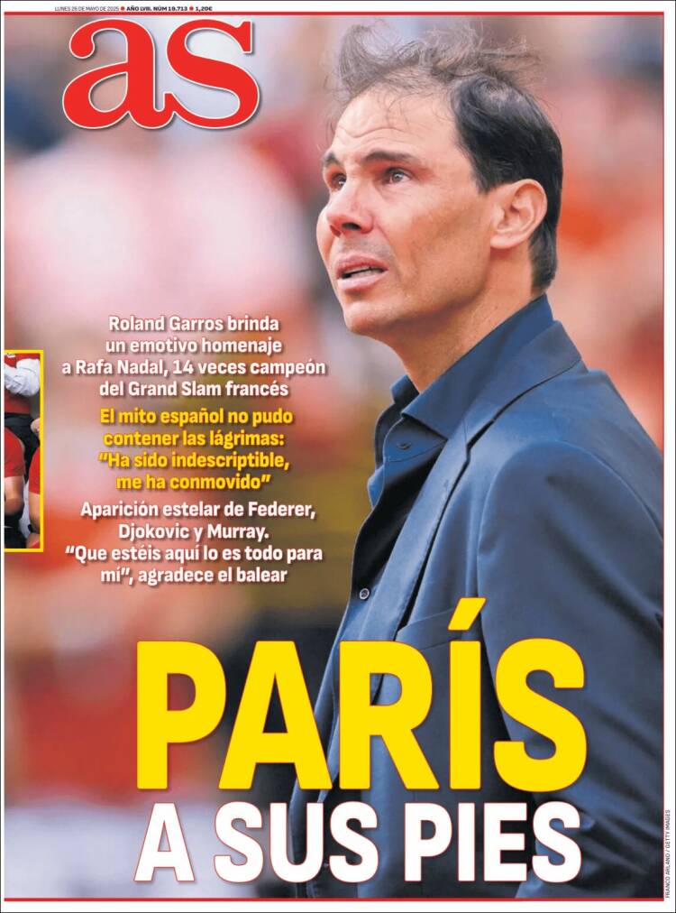 Portadas Deportivas Lunes 26/5/2025