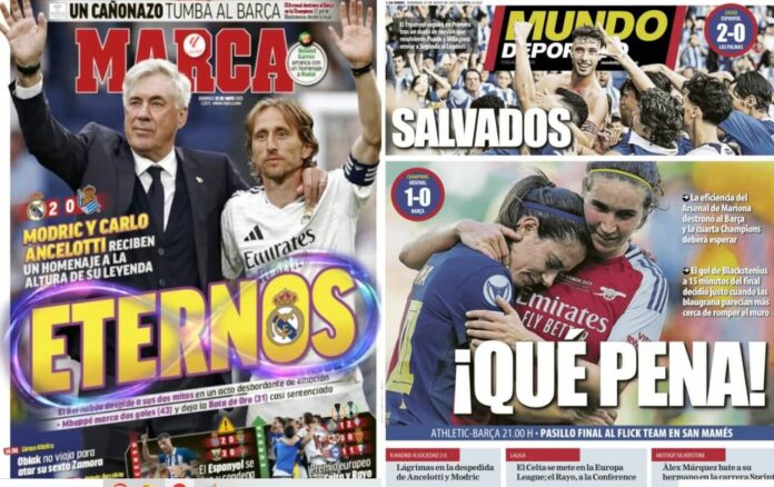 Portadas Deportivas Domingo 25/5/2025 Portadas Deportivas Domingo 25/5/2025