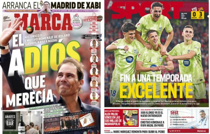 Portadas Deportivas Lunes 26/5/2025 Portadas Deportivas Lunes 26/5/2025