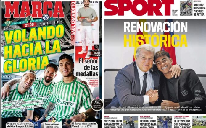 Portadas Deportivas Miércoles 28/5/2025 Portadas Deportivas Miércoles 28/5/2025