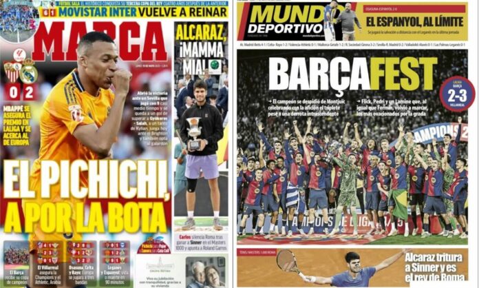 Portadas Deportivas Lunes 19/5/2025 Portadas Deportivas Lunes 19/5/2025
