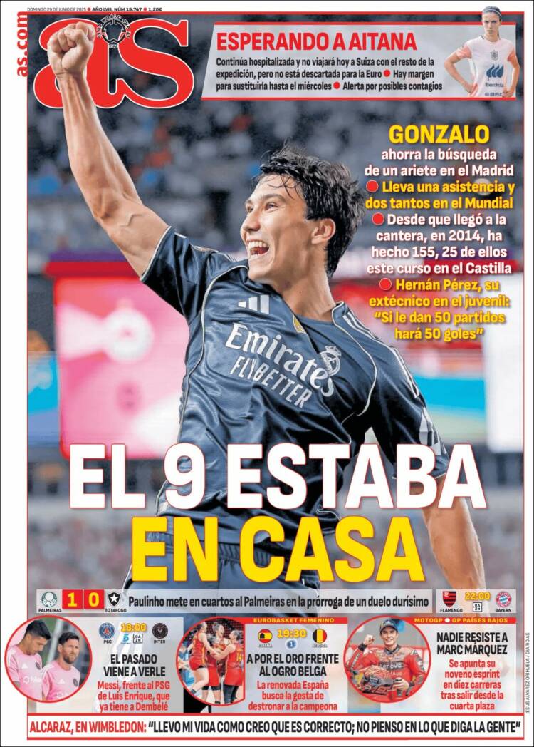 Portadas Deportivas domingo 29/6/2025 Portadas Deportivas domingo 29/6/2025