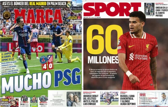 Portadas Deportivas Lunes 16/6/2025