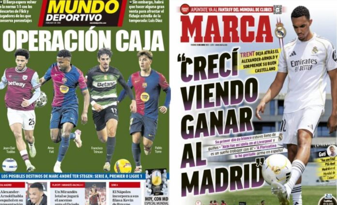 Portadas Deportivas Viernes 13/6/2025 Portadas Deportivas Viernes 13/6/2025