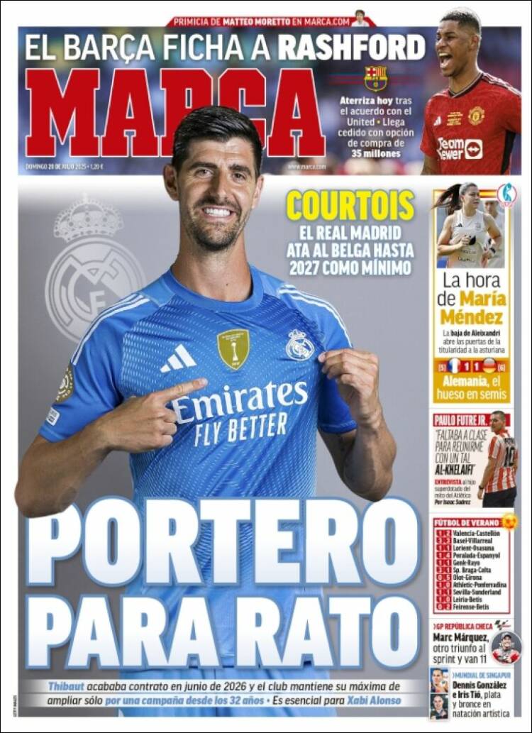 Portadas Deportivas Domingo 20/7/2025