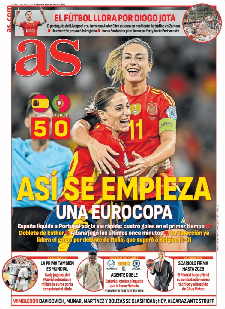Portadas Deportivas Viernes 4/7/2025 Portadas Deportivas Viernes 4/7/2025