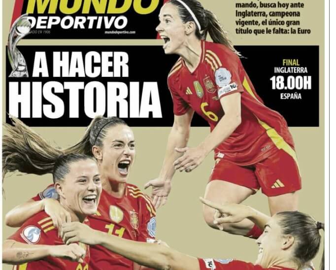 Portadas Deportivas Domingo 27/7/2025 Portadas Deportivas Domingo 27/7/2025
