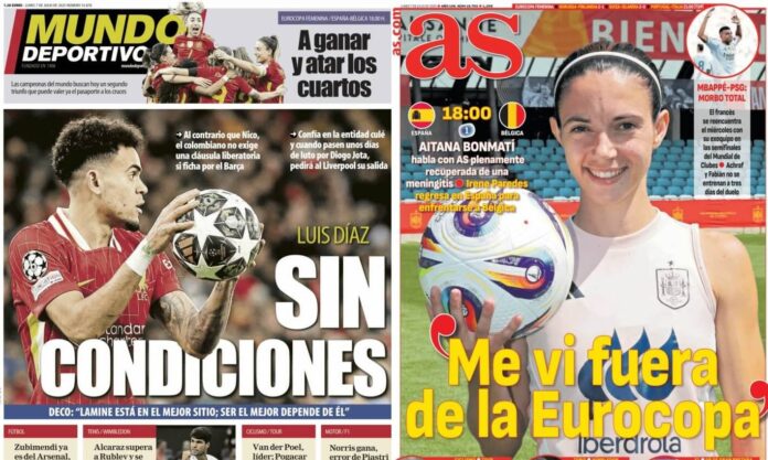 Portadas Deportivas Lunes 7/7/2025 Portadas Deportivas Lunes 7/7/2025