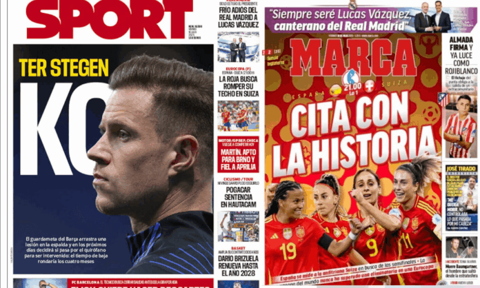 Portadas Deportivas Viernes 18/7/2025 Portadas Deportivas Viernes 18/7/2025