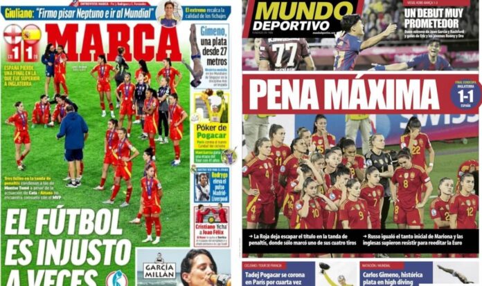Portadas Deportivas Lunes 28/7/2025 Portadas Deportivas Lunes 28/7/2025
