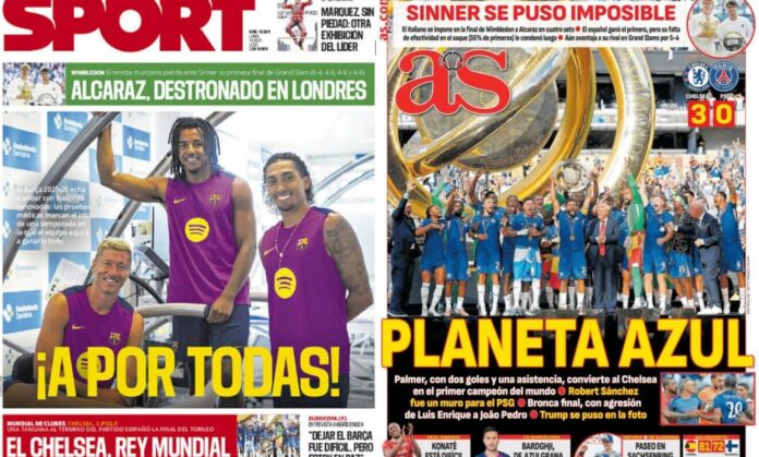 Portadas Deportivas Lunes 14/7/2025