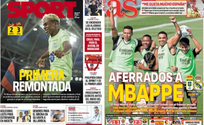 Portadas Deportivas Domingo 24/8/2025 Portadas Deportivas Domingo 24/8/2025