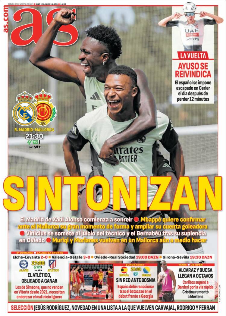 Portadas Deportivas Martes 1/8/2025 Portadas Deportivas Martes 1/8/2025