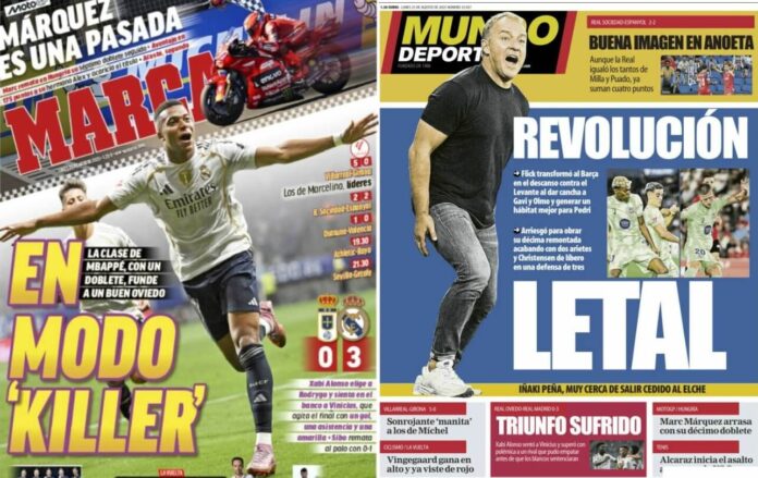 Portadas Deportivas Lunes 25/8/2025 Portadas Deportivas Lunes 25/8/2025