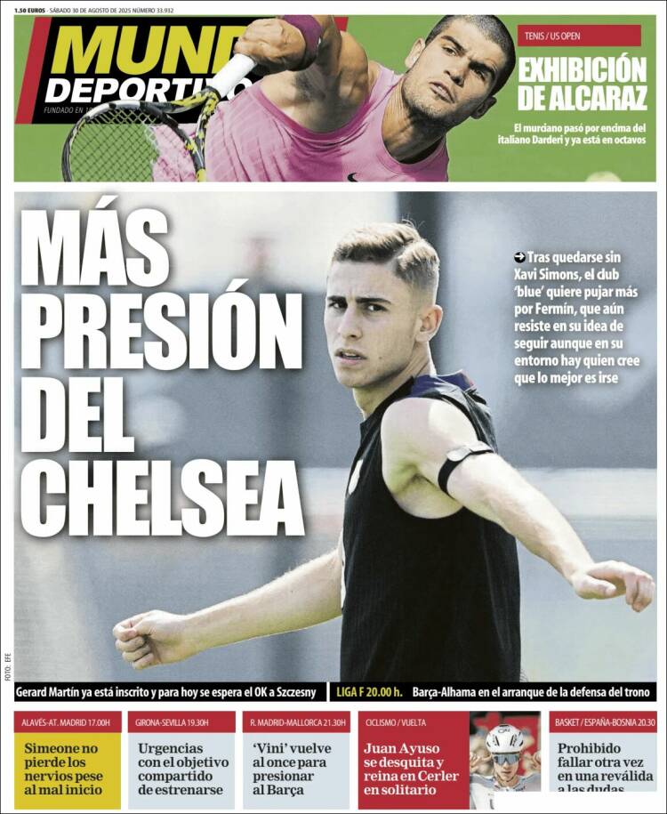 Portadas Deportivas Martes 1/8/2025 Portadas Deportivas Martes 1/8/2025