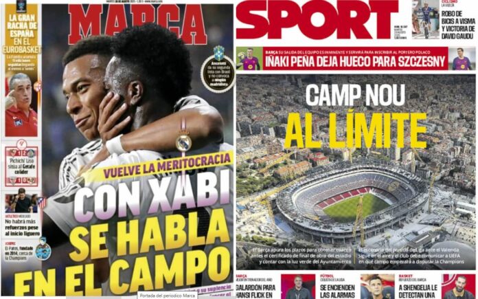 Portadas Deportivas Martes 26/8/2025
