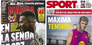 Portadas Deportivas Sábado 30/8/2025 | Marca, As, Sport, Mundo Deportivo Portadas Deportivas Sábado 30/8/2025
