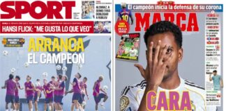 Portadas Deportivas Sábado 16/8/2025 | Marca, As, Sport, Mundo Deportivo Portadas Deportivas Sábado 16/8/2025