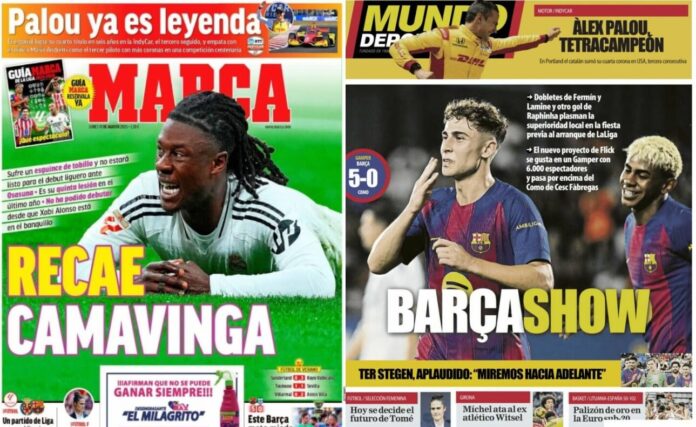 Portadas Deportivas Lunes 11/8/2025 Portadas Deportivas Lunes 11/8/2025