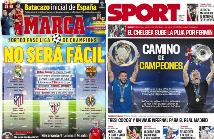 Portadas Deportivas Viernes 29/8/2025 Portadas Deportivas Viernes 29/8/2025