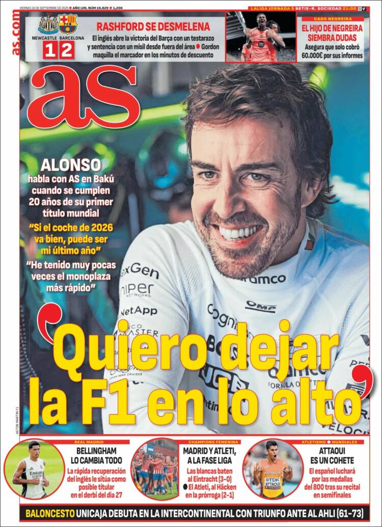 Portadas Deportivas Viernes 19/9/2025 Portadas Deportivas Viernes 19/9/2025